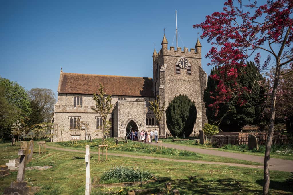 Wedding at St Gregory & St Martin Church in Wye