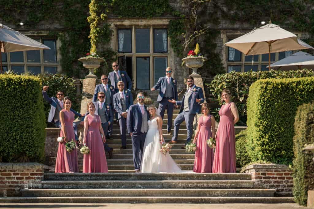 Eastwell Manor Wedding bridal party photography