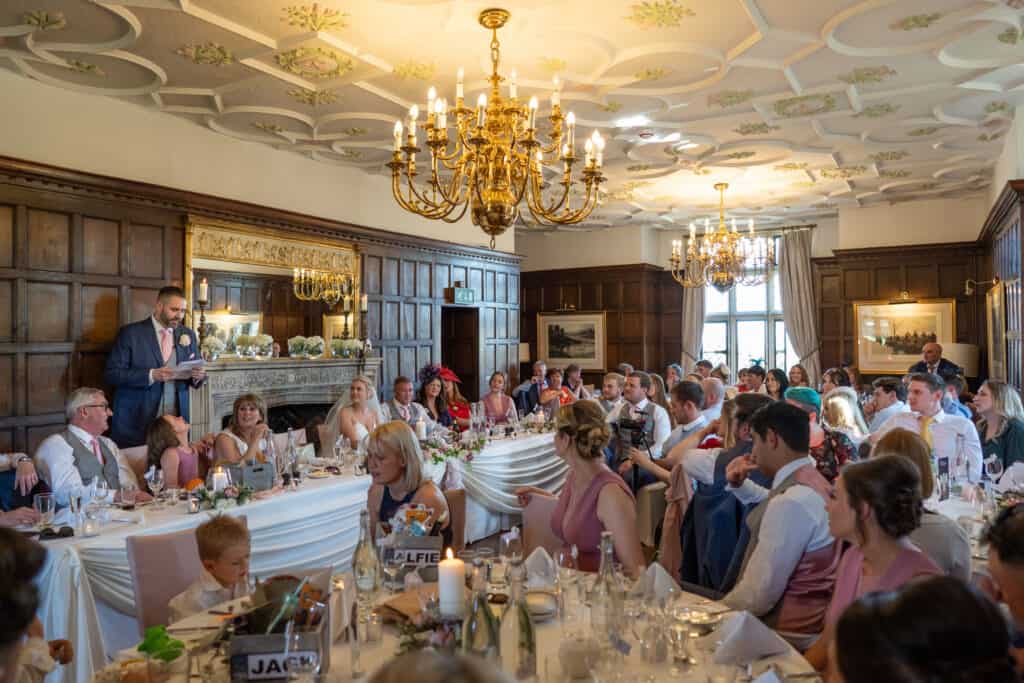 Eastwell Manor Wedding breakfast