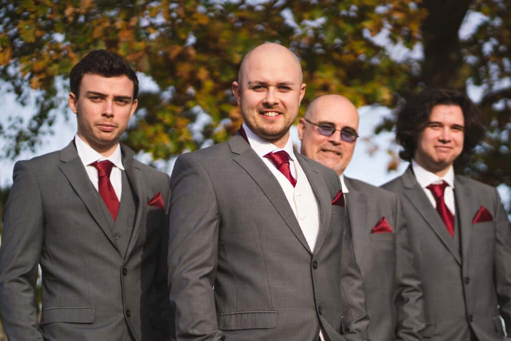 Groom at Weald of Kent Wedding