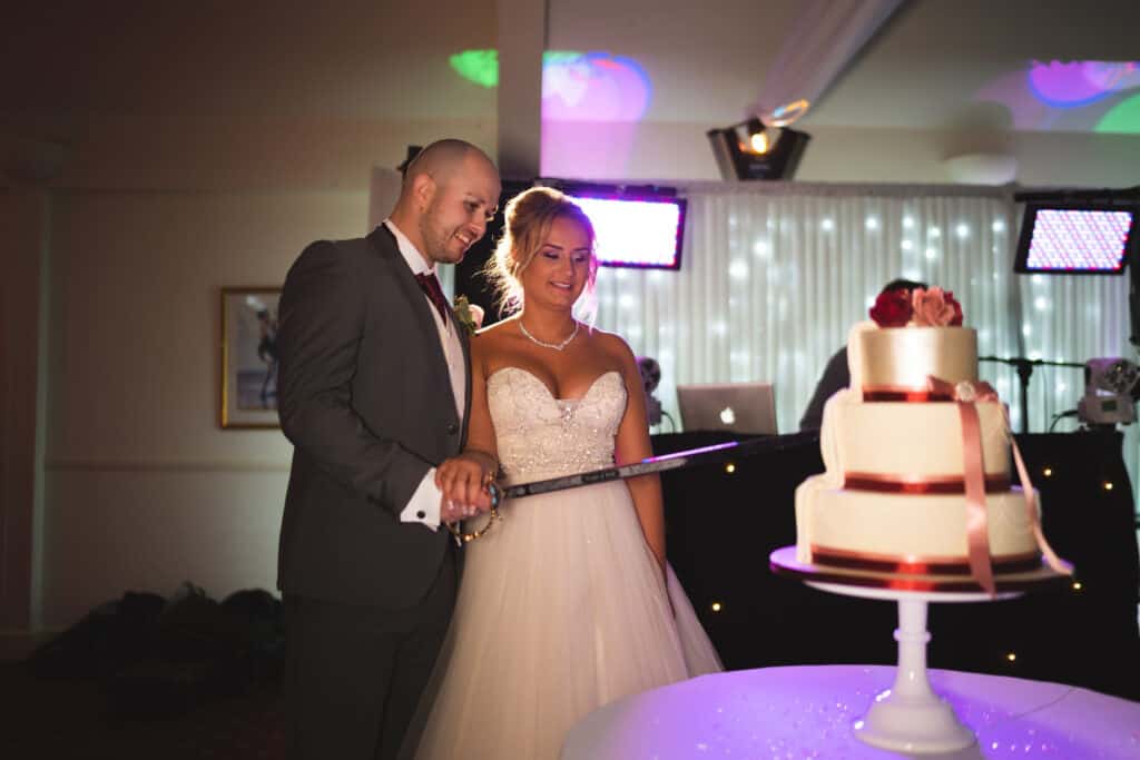 West Ham Hammers wedding cake at Weald of Kent wedding