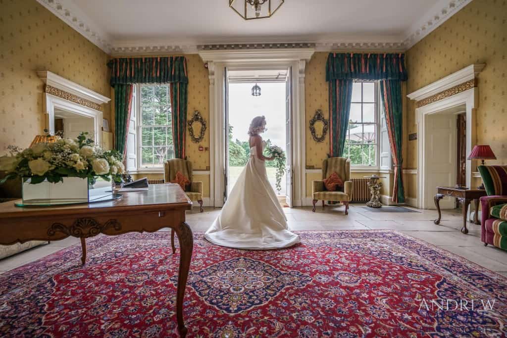 beautiful bride wide angle lens slightly HDR epic photo