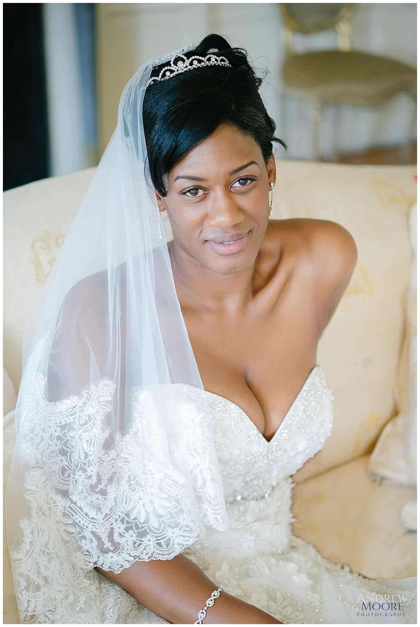 beautiful bride at addington palace