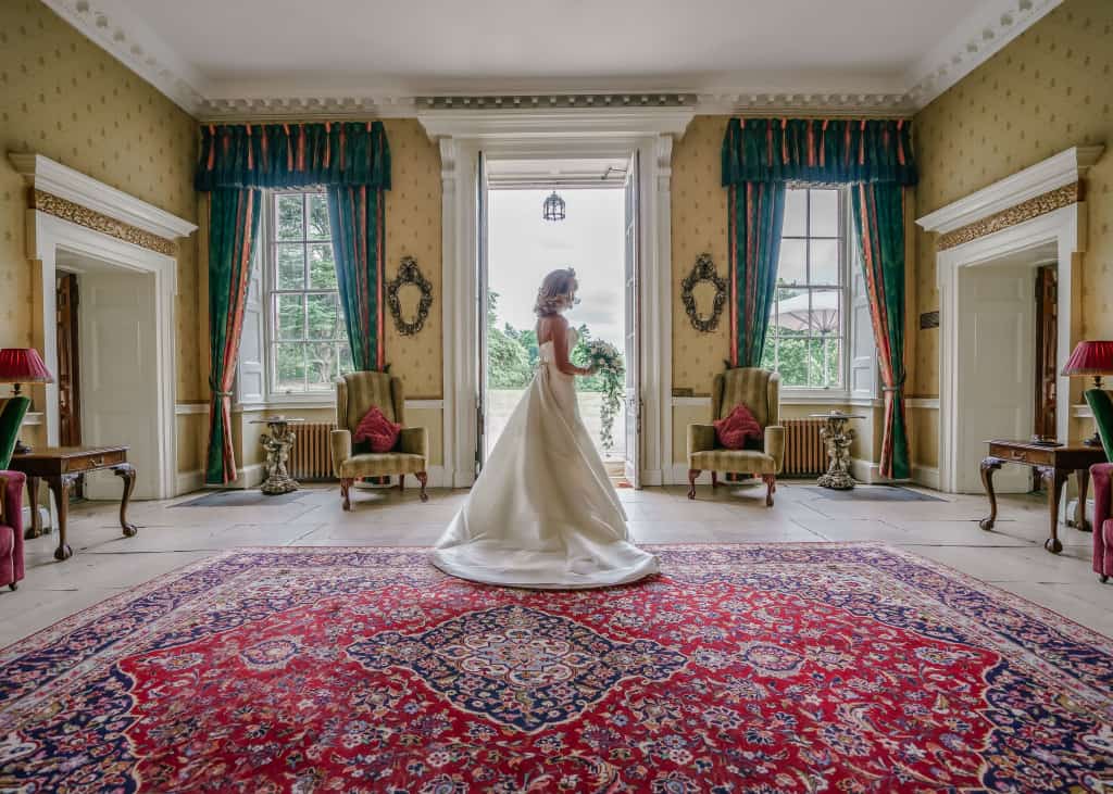 bride at brocket hall wedding photographer Andrew Moore Photography