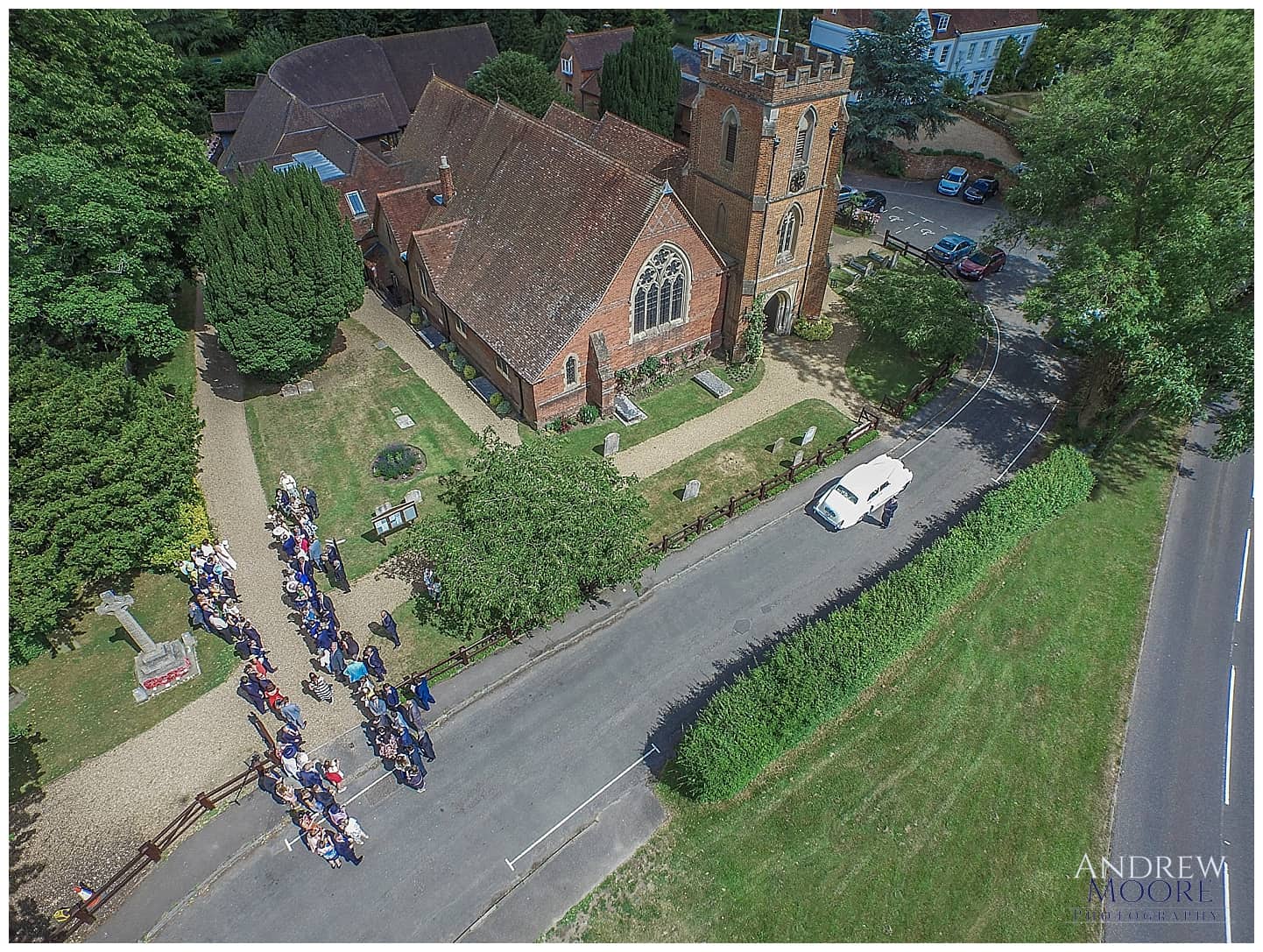 Great fosters aerial photo of windlesham church.jpg