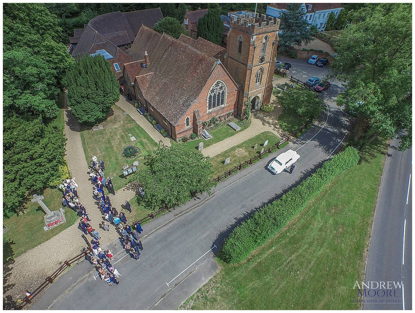 Great fosters aerial photo of windlesham church.jpg