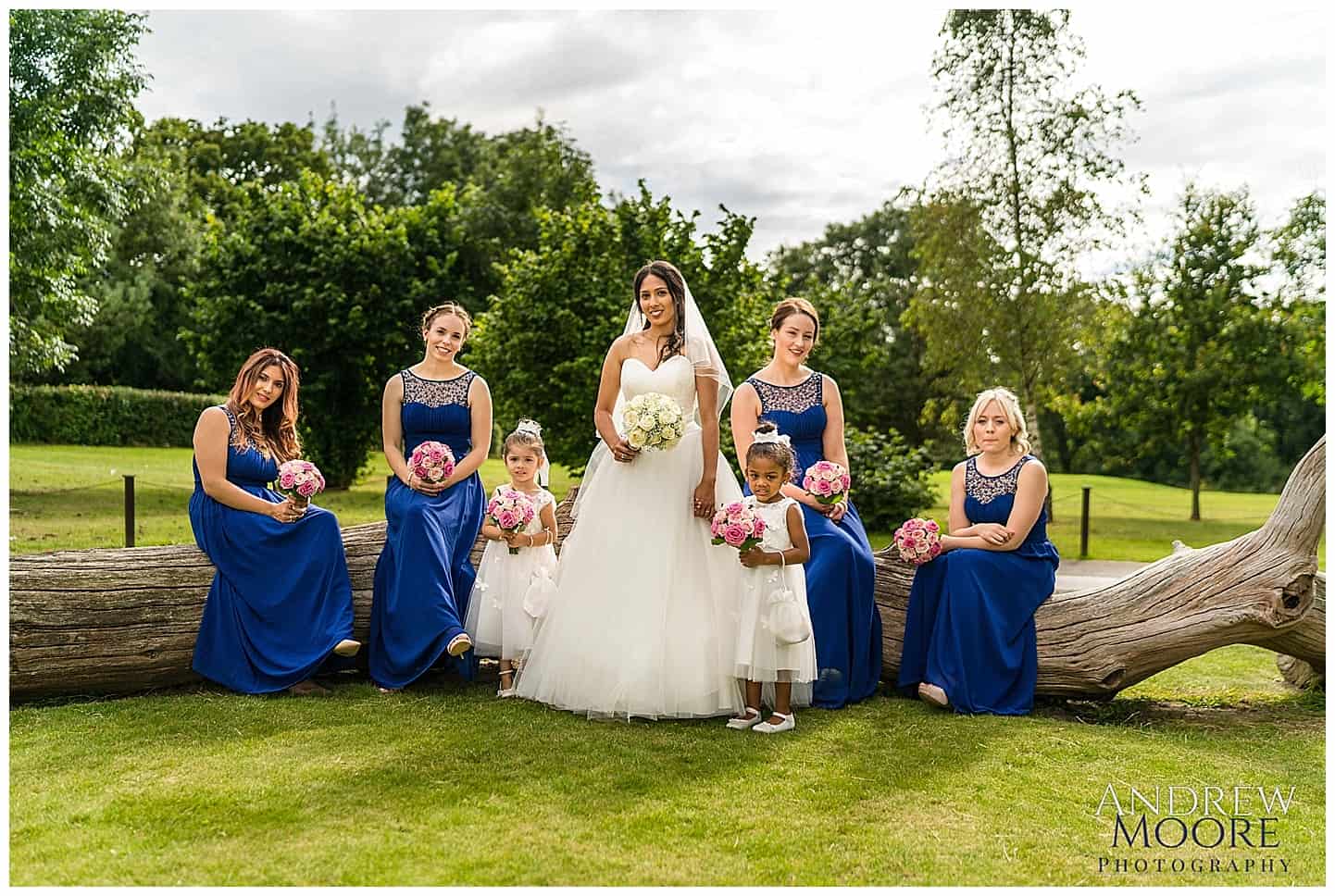 bridesmaids with bride wedding photography 