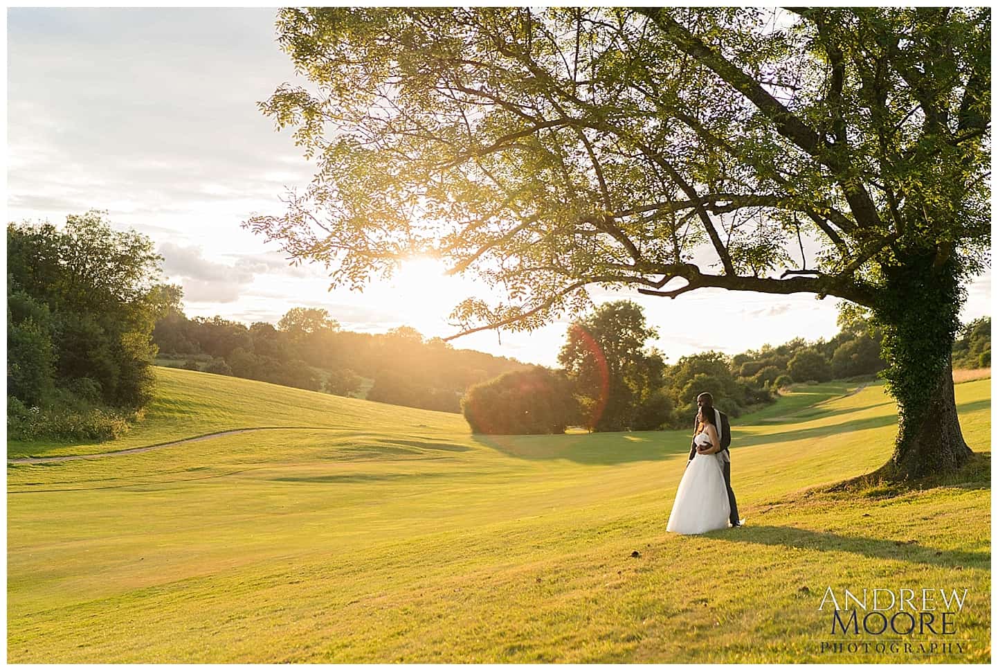 stunning sunset wedding photography 