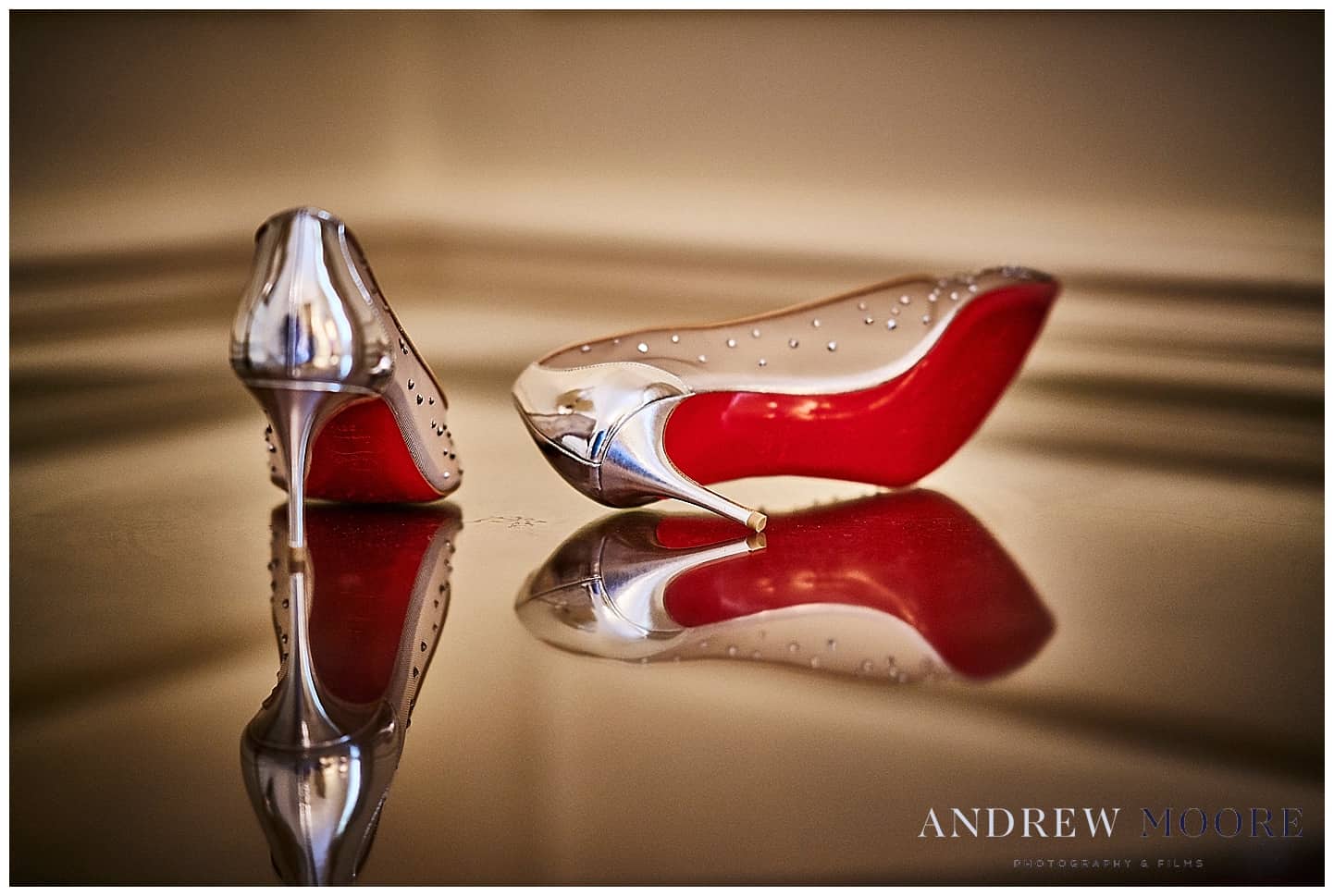 stunning silver and red wedding shoes 
