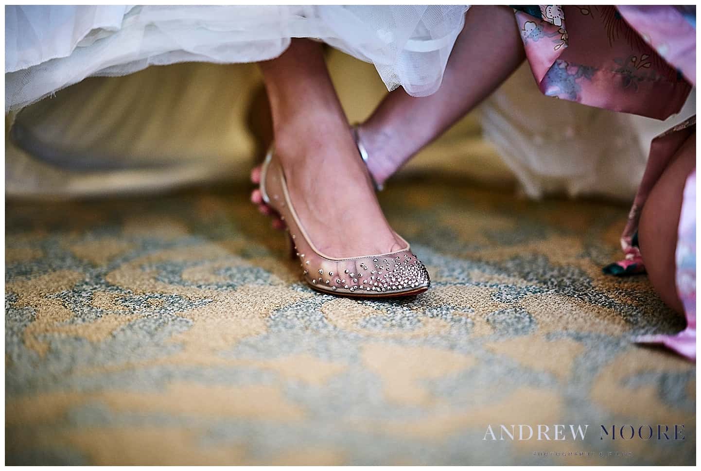stunning wedding shoes bride - four seasons hotel 