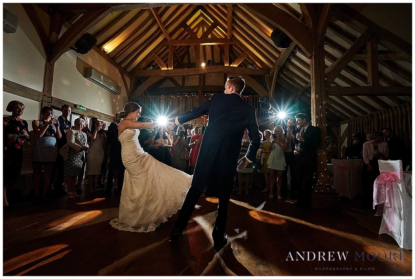 wedding couple dancing first dance shot with off camera flash cain manor 