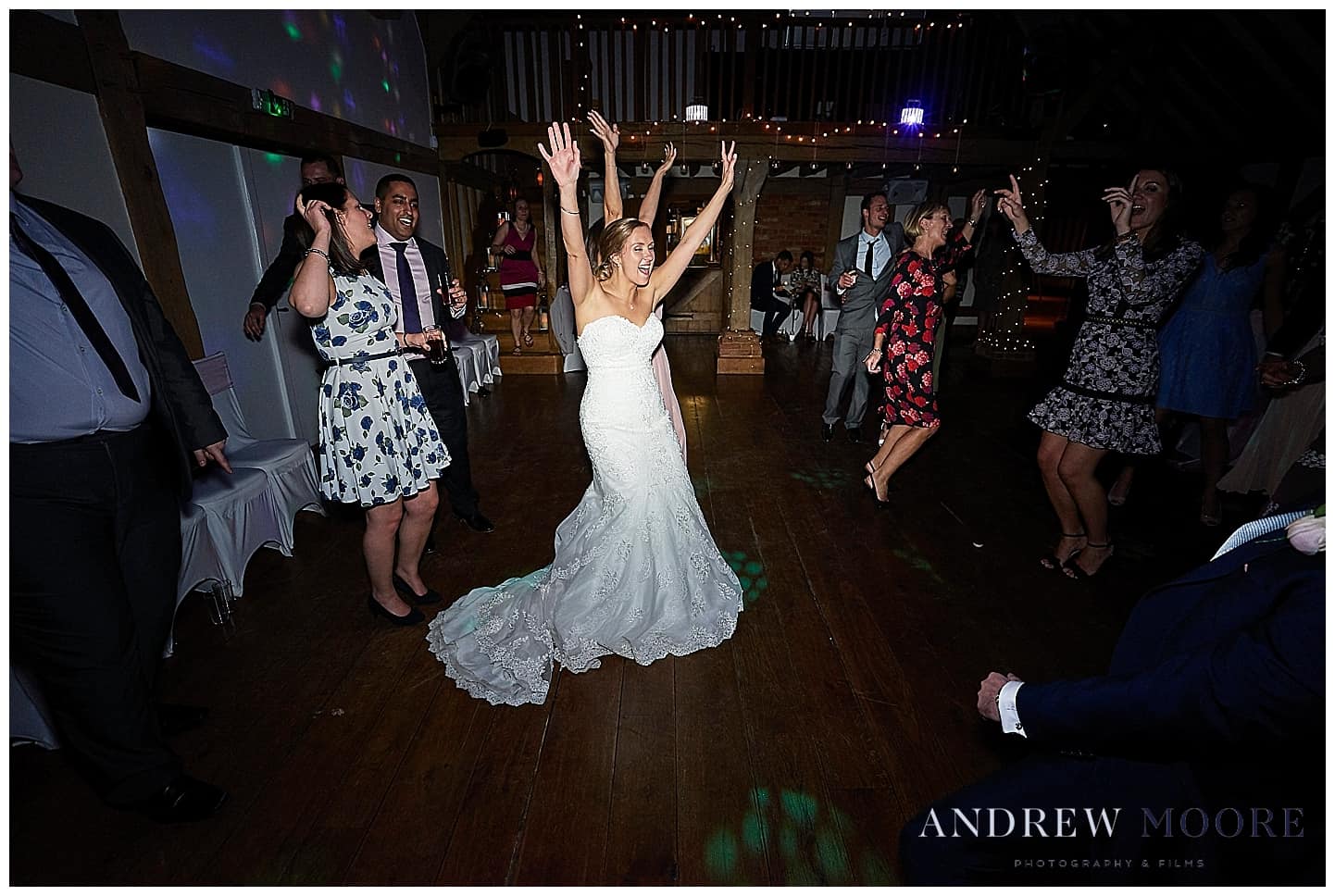 Bride dancing at reception cain manor 