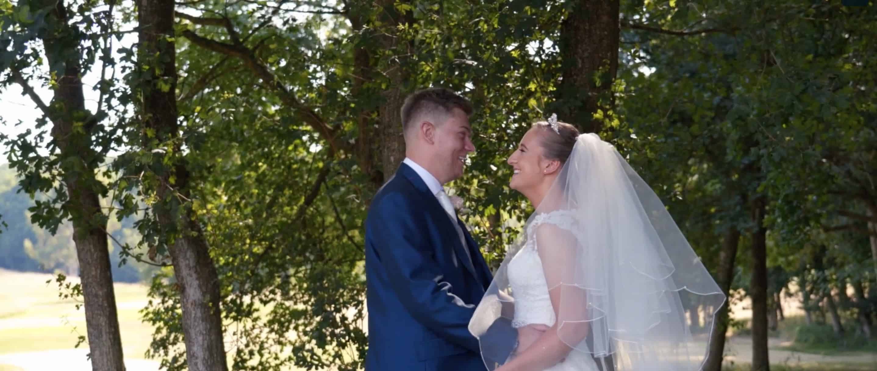 Wedding couple at east Sussex national Golf Club